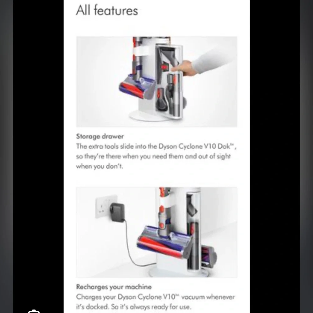 Dyson Cyclone V10 dock - Picture 3 of 3